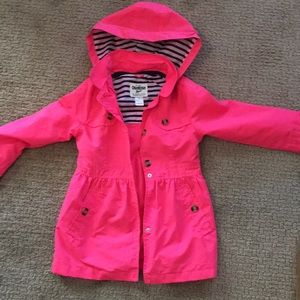 Girls OshKosh Hot Pink Rain Coat